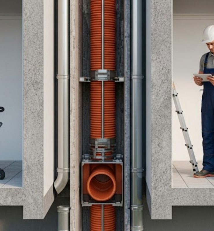 Bajantes antiguas en mal estado