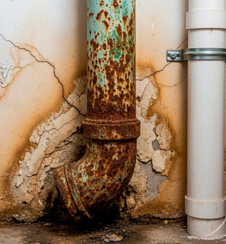 Cambiar las bajantes del edificio