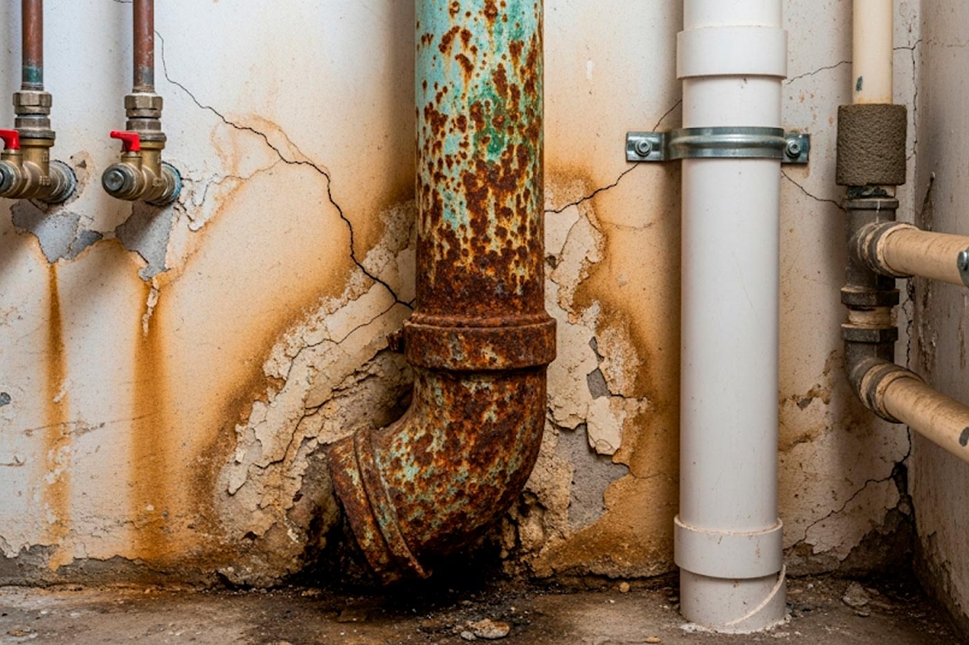 Cambiar las bajantes del edificio