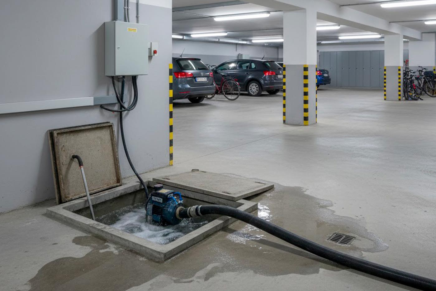 bombas de achique en comunidades y garajes