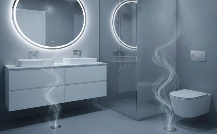 olor gas de alcantarillado en casa