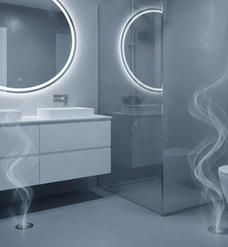 olor gas de alcantarillado en casa