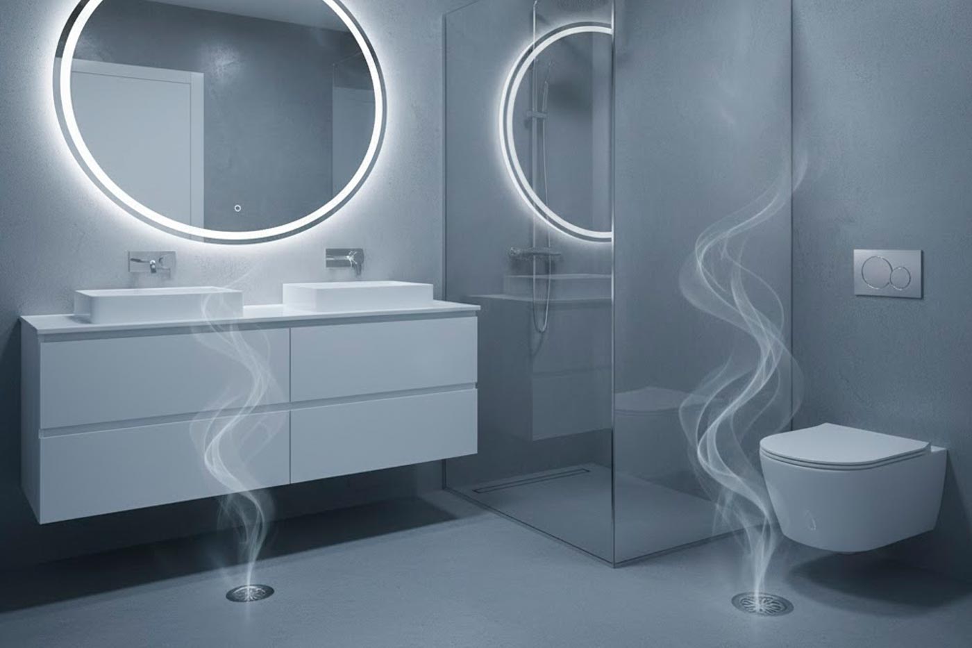 olor gas de alcantarillado en casa