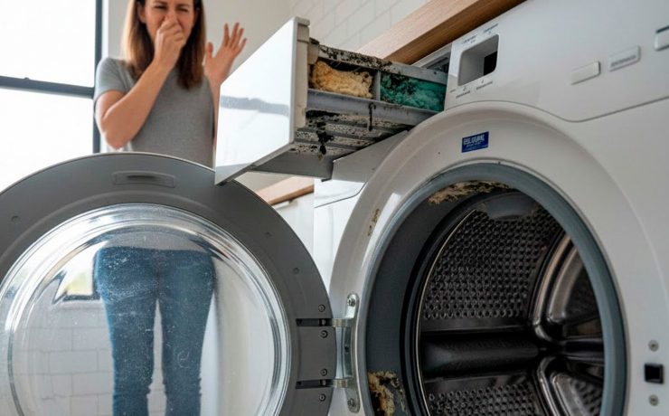 por que huele mal mi lavadora