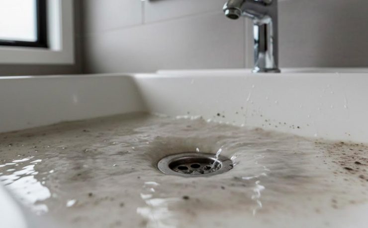 Agua turbia por lo. -desagües