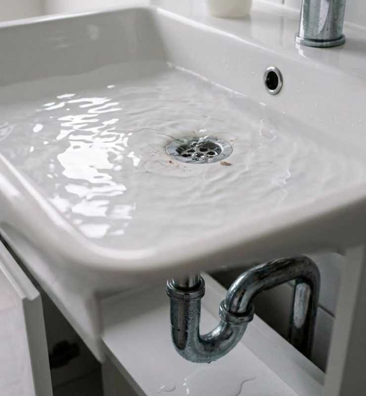 agua lavabo vuelve a subir