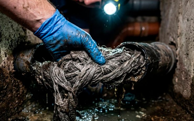 atascos por toallitas humedas