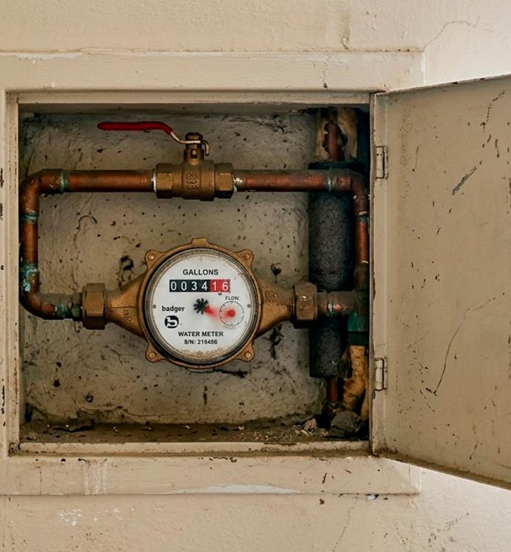 contador agua sigue corriendo