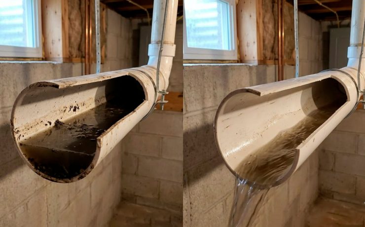 pendiente tuberías desague