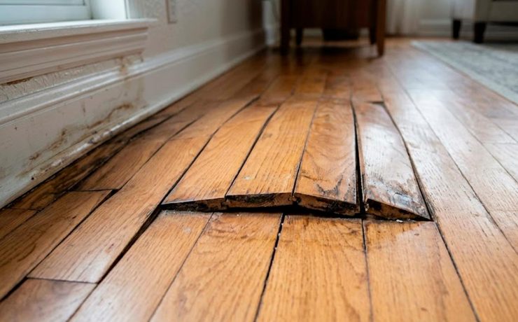 suelo abombado fuga agua