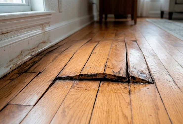 suelo abombado fuga agua