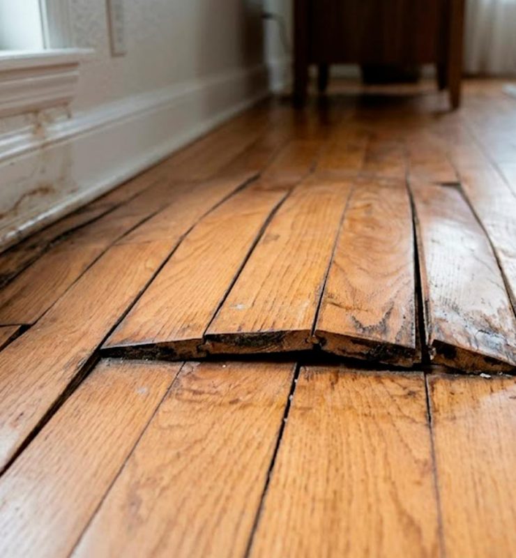 suelo abombado fuga agua