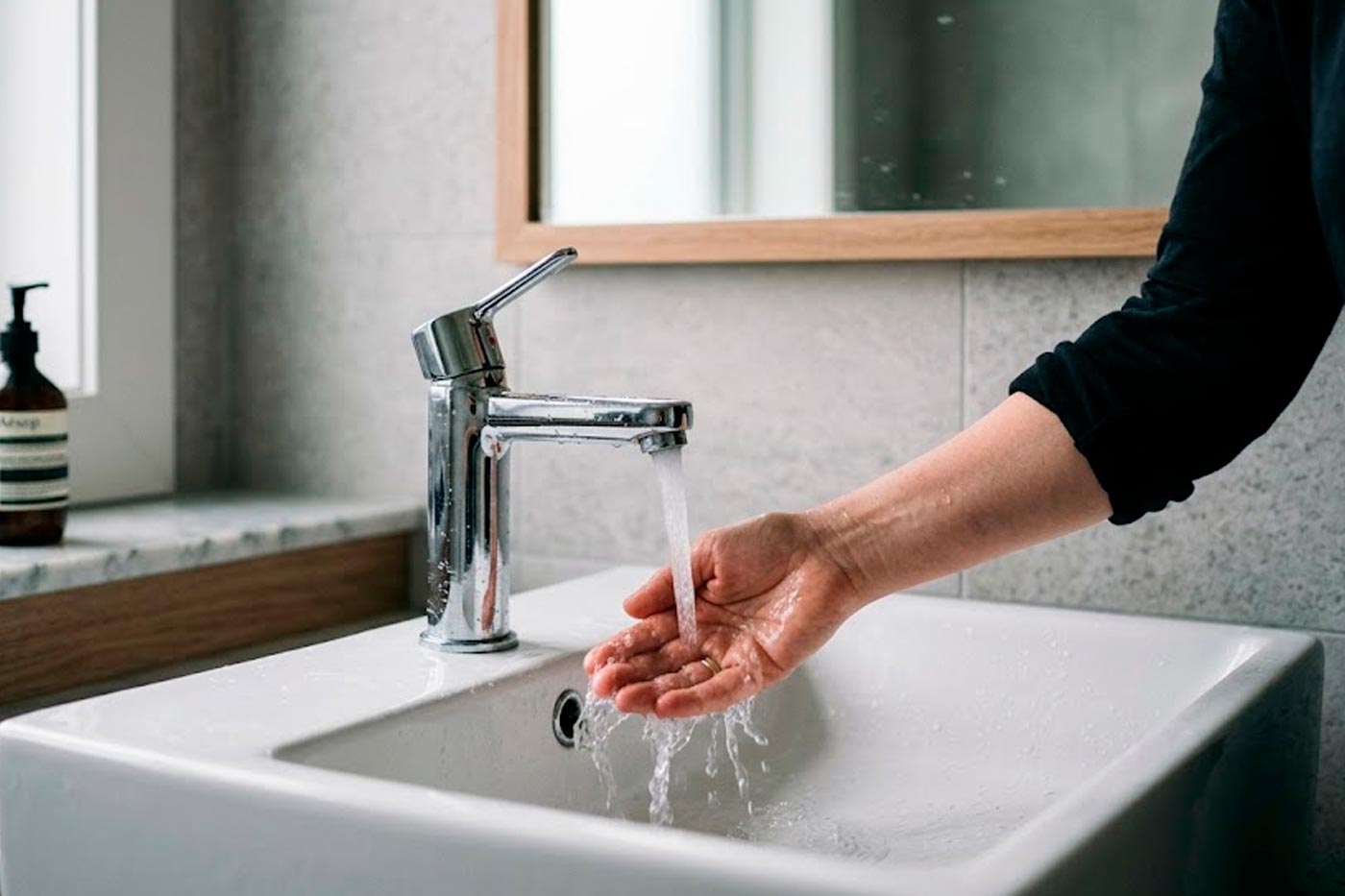 tarda salir agua caliente