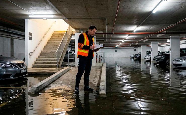 sótano inundado