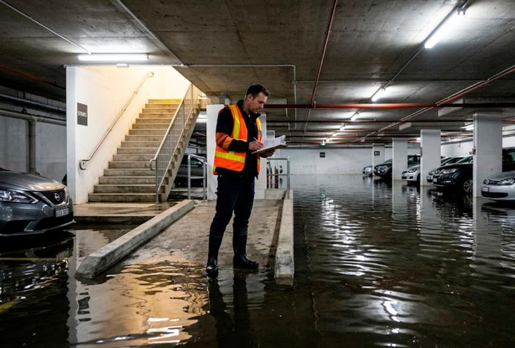 sótano inundado