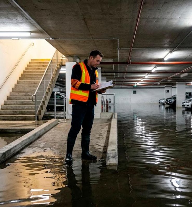 sótano inundado